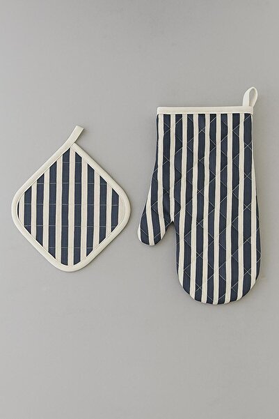 GTB BUTİK قفازات وحامل مقاومان للحريق والحرارة، طقم مكون من قطعتين للاستخدام العام