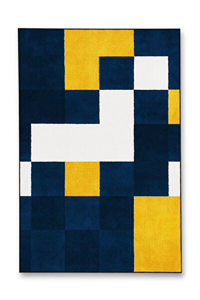 Rugs Modern Halı سجادة موسو زرقاء بنفسجية اللون بنمط زهور عرقية منسوجة بقاعدة...