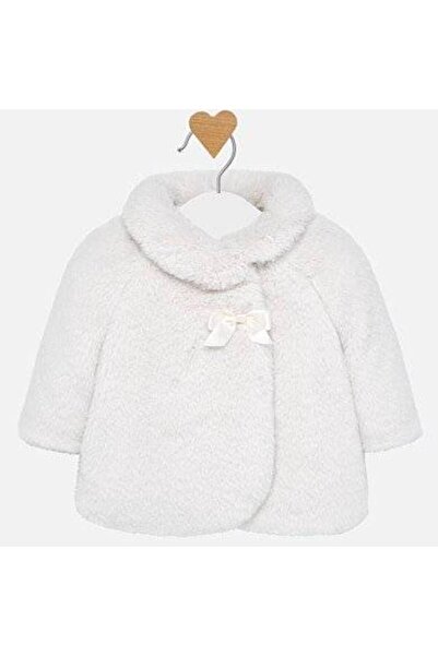 MAYORAL White faux-fur coat