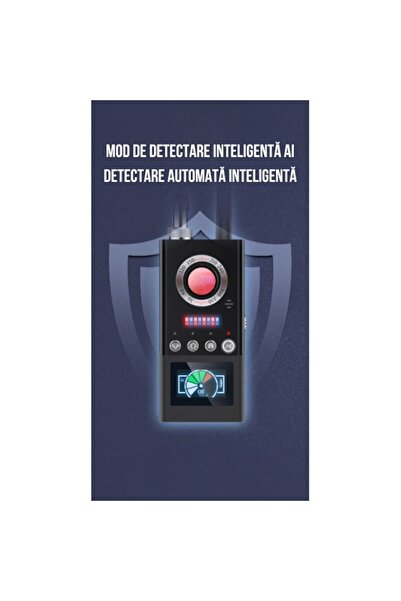 TICUSAN K66 Multifunctional Spy Device Detector with AI, 1-8000 MHz, Black