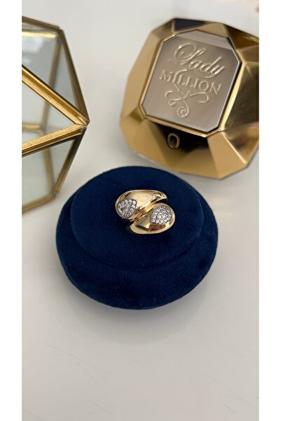 SU PERİSİ TAKI BİJUTERİ خاتم ذهبي قابل للتعديل مرصع بأحجار الزركون على شكل قطرة