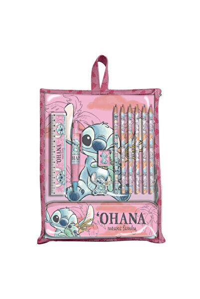 Stitch Disney Lilo și Cheeky set de papetărie cu suport