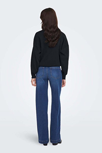 ONLY Onlmadison Cotton croi larg pe picior talie înaltă Pantaloni de blugi cu picioare largi 15358210