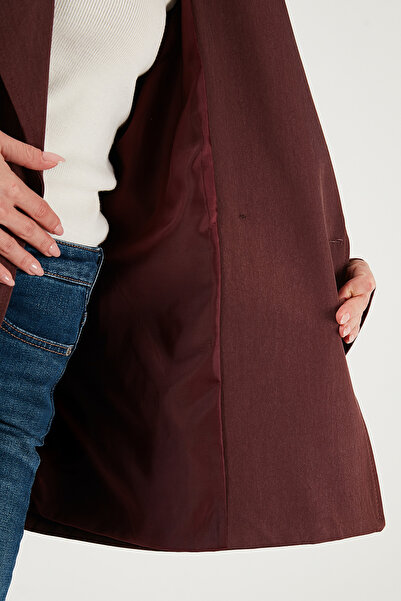 Lela Oversized Fit Double-Breasted Lapel Belted Buttoned Trench Coat Trench Coat 6839609