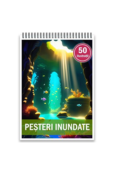 Legendary Gifts Книжка за оцветяване, 50 илюстрации, Наводнени пещери, 106 ст...