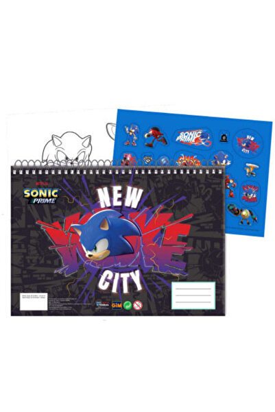 Sonic Get Me Hedgehog A/4 spiral-bound sketchbook with 40 sheets and stickers