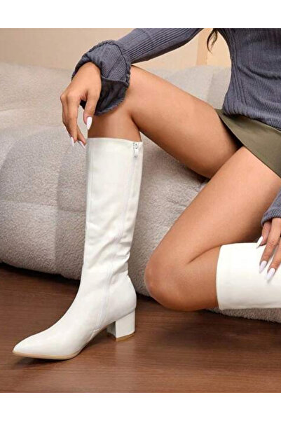 Sheya Shein heeled boots, white