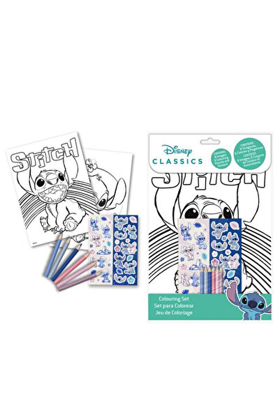Stitch Disney Lilo și Love set de colorat cu autocolante