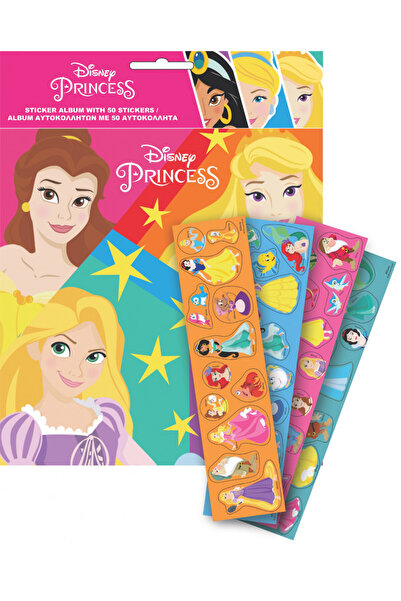 Disney Princesses Jointly sticker album with 50 stickers