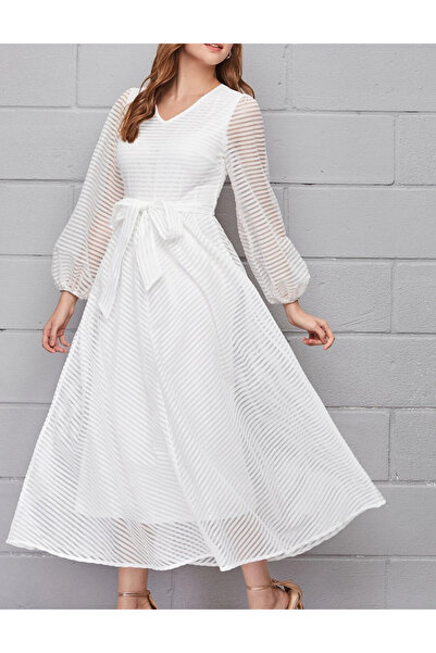 Sheya Shein maxi dress, white