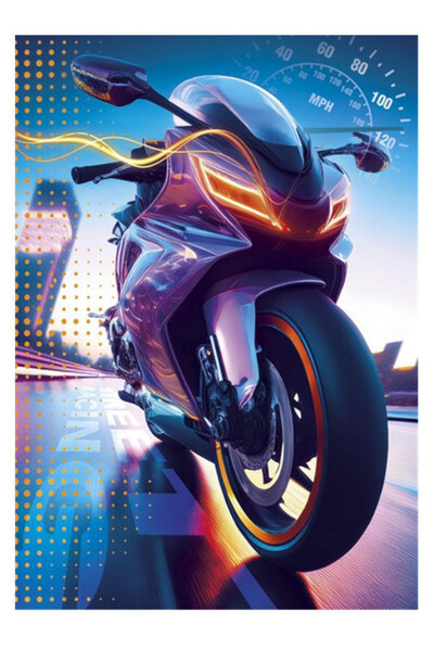 CARS Motorcycle Speed Elastic Folder A/4