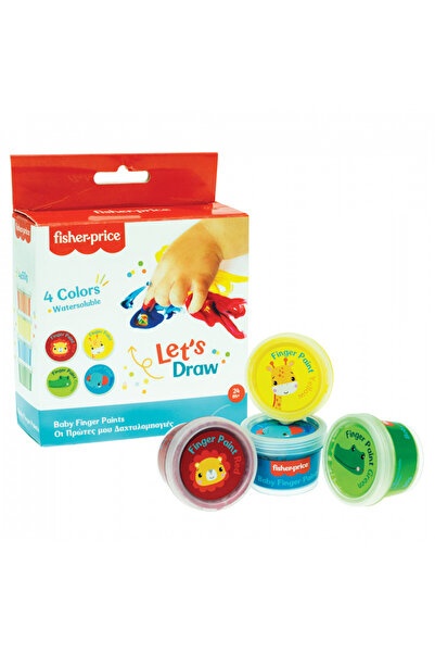 FISHER PRICE Fisher-Price Let's Draw baby finger paint 4 pcs