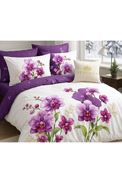 Dercasa 6-Piece Bed Linen Set in Soft Finet with Elastic – Comfort and Elegance