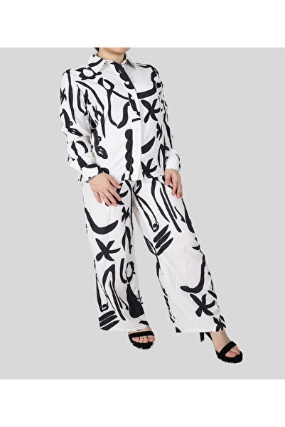 MQ Women's set: blouse and Wide Leg pants