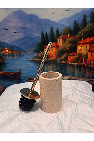 Home 🔥   آخر قطعة واحدة! طقم فرشاة المرحاض من حجر الترافرتين ترويا – نظافة ف...