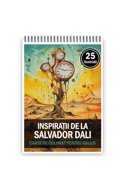 Legendary Gifts Βιβλίο ζωγραφικής για ενήλικες, 25 εικόνες, Νταλί, 56 σελίδες