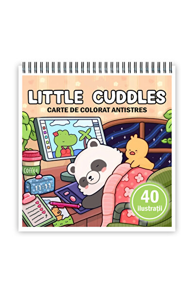 Legendary Gifts Carte de colorat antistres, 40 de imagini cu Little Cuddles, ...