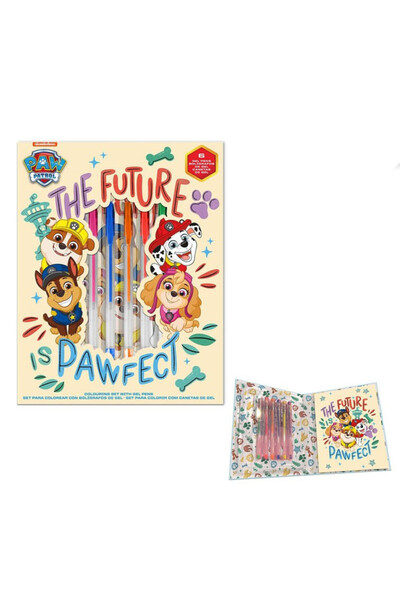 PAW PATROL Patrula Cățelușilor Future Leader caiet + set de pixuri cu gel