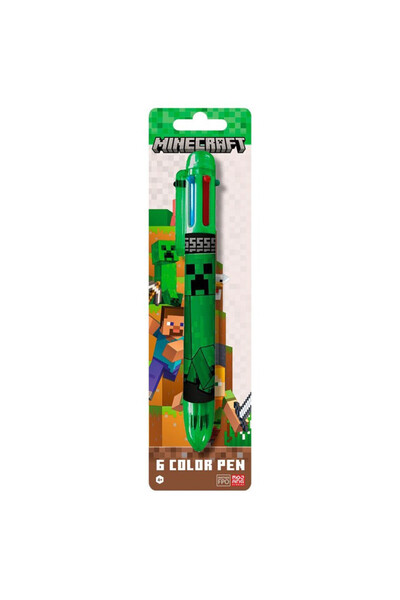 MINECRAFT Boom Pen με 6 χρώματα