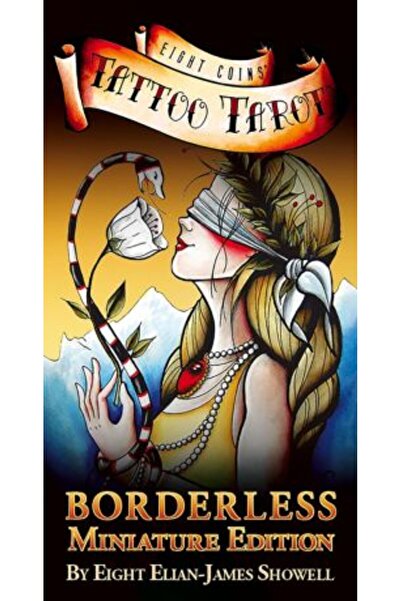 U.S. Games Systems Eight Coins' Tattoo Tarot Borderless Miniature Edition