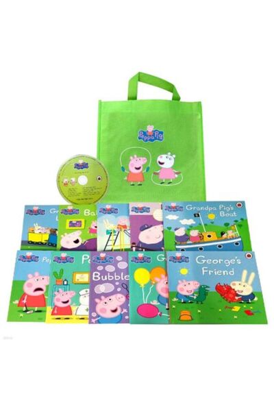 ladybird Peppa Pig: Lime Bag Set (Bag + books)