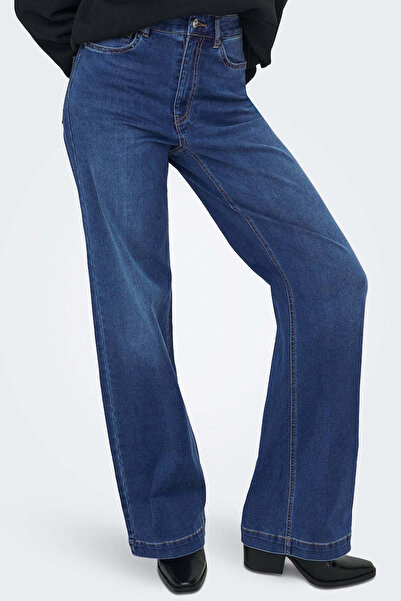 ONLY Onlmadison Cotton croi larg pe picior talie înaltă Pantaloni de blugi cu picioare largi 15358210