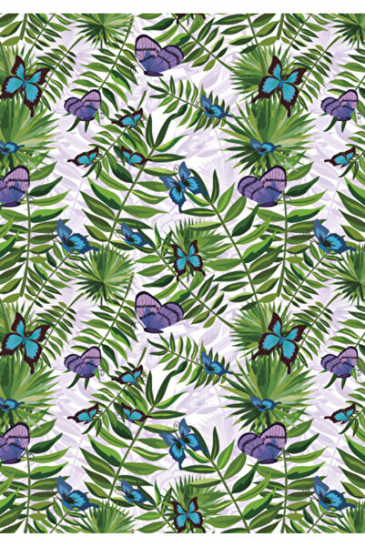 Colorations Colorat Fern and Butterfly Mapă elastică A/4 Natură