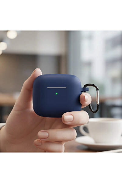 Huawei CaseOnn FreeClip 2 Kılıf Askı Aparatlı Mat Silikon Lacivert