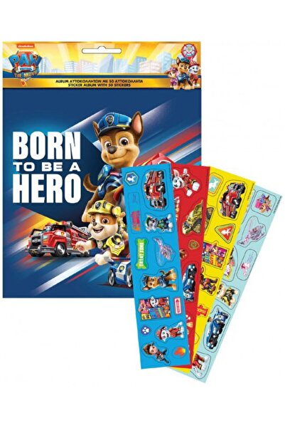 PAW PATROL Patrula Cățelușilor Movie album de autocolante cu 50 de autocolante