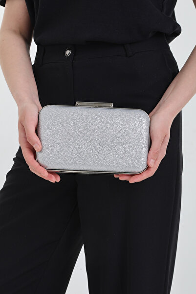 By EDUU White Stone Shoulder and Hand Women's Evening Dress Bag / Women's Wedding Engagement and Evening Bag