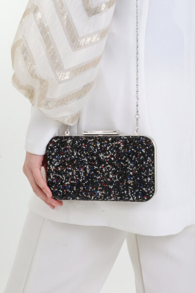 By EDUU Πολύχρωμη Μαύρη Πέτρα Τσάντα Βραδινό Φόρεμα για Γυναίκες / Γυναικεία ...