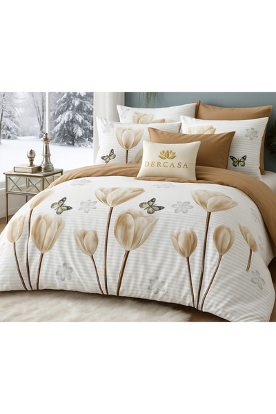 Dercasa 6-Piece Bedding Set in Soft Finet with Elastic – Comfort and Elegance Every Night