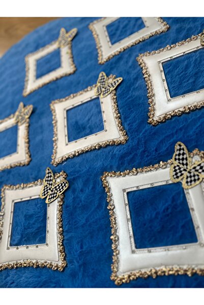 Marrone Gold Detailed 7-Piece Socket Frame Bell Ornament Key Frame Complete Set