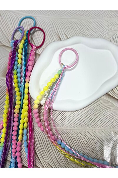 EyER Shoping Colorful artificial hair tie pink