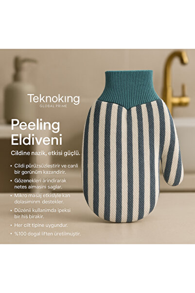 Teknoking Prime- “Cildi yormadan arındırır, peeling eldiveni ipeksi bir his b...