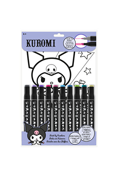 Hello Kitty Βιβλίο ζωγραφικής Kuromi με αριθμούς
