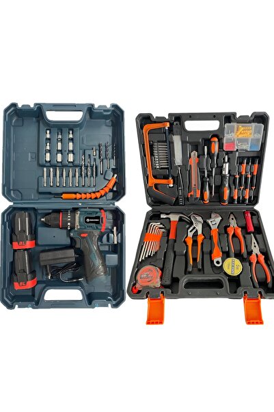 prohummer PH310 Akülü Kömürsüz Armut Batarya Vidalama Matkap Seti ve 105 Parça