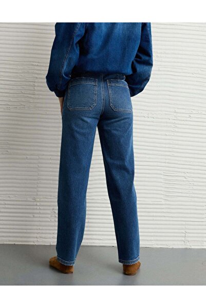 AMERICAN EAGLE AE Strigid Super High-Waisted Baggy Straight Jean