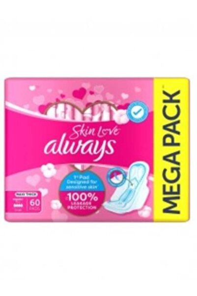 Always Skin Love Soft Breathable Thick Maxi Sanitary Pads - 60 pcs