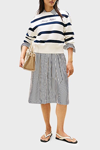 Hilfiger Denim ".Tommyhilfiger Script Reg Pique Swtshrt Women's Sweatshirt