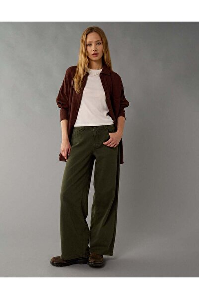 AMERICAN EAGLE AE Oversized Button-Up Shirt