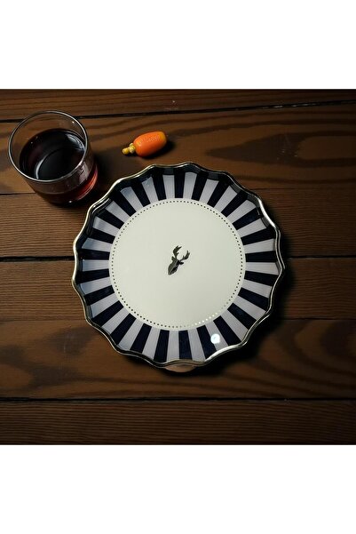 Romans Special Design Handmade Wood, Glass-Look Tray Miracle Plain Round