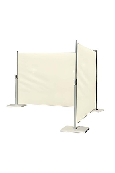 Generic Retractable side canopy consisting of two panels (6 meters x 1.8 meters) + marble base (50 x 50 x 3 cm)