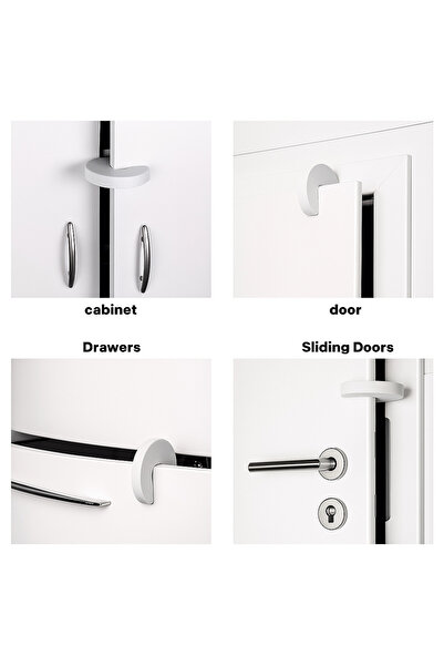 ANI OFİS KIRTASİYE A K Door Anti-Slam Set of 4 – Baby Safety Foam Door Stopper, Finger Protector