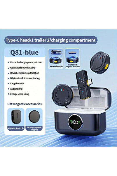 ABK POINT Wireless Microphone with ANC — Portable HiFi Mic for Live Shows, Interviews, Vlogging, P