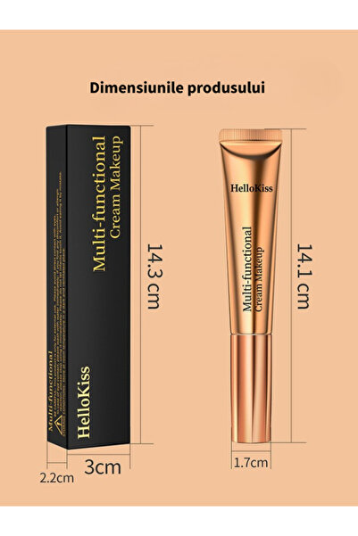 HelloKiss Multi-Functional Cream Makeup – Iluminator Golden Light #5