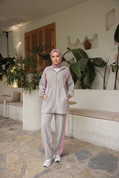 Ryzi Moda Women's Hijab Tracksuit Set & Bottom - Top Set
