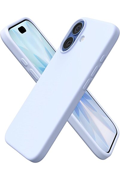 USIDE غطاء هاتف iPhone 17 مخملي مقاوم للصدمات وشاشة وكاميرا مرتفعة - أزرق فاتح