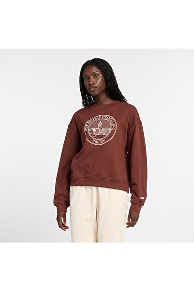 New Balance WT43553 Kahverengi Kadın Sweatshirt