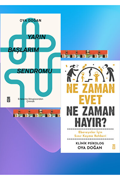 Timaş Yayınları Yarın Başlarım Sendromu, Ne Zaman Evet Ne Zaman Hayır (2KİTAP...